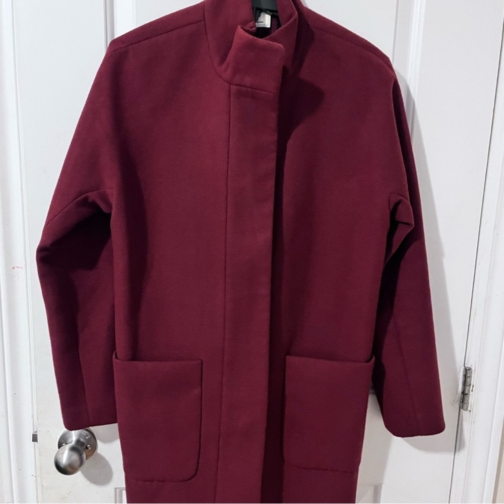 Old Navy Burgundy Trench Coat